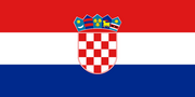Vlajka Chorvatsko.